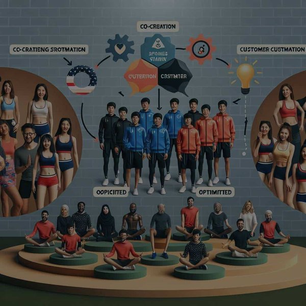 Quels sont les avantages d'une stratégie de co-création de produits avec les clients pour une marque de vêtements sportifs ?